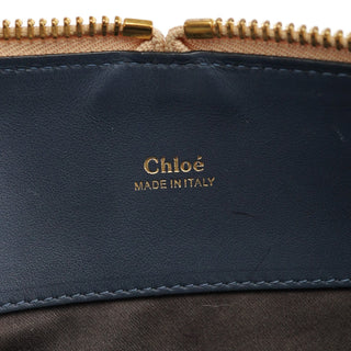 Chloé Pale Blue Leather Bailey Tote Bag