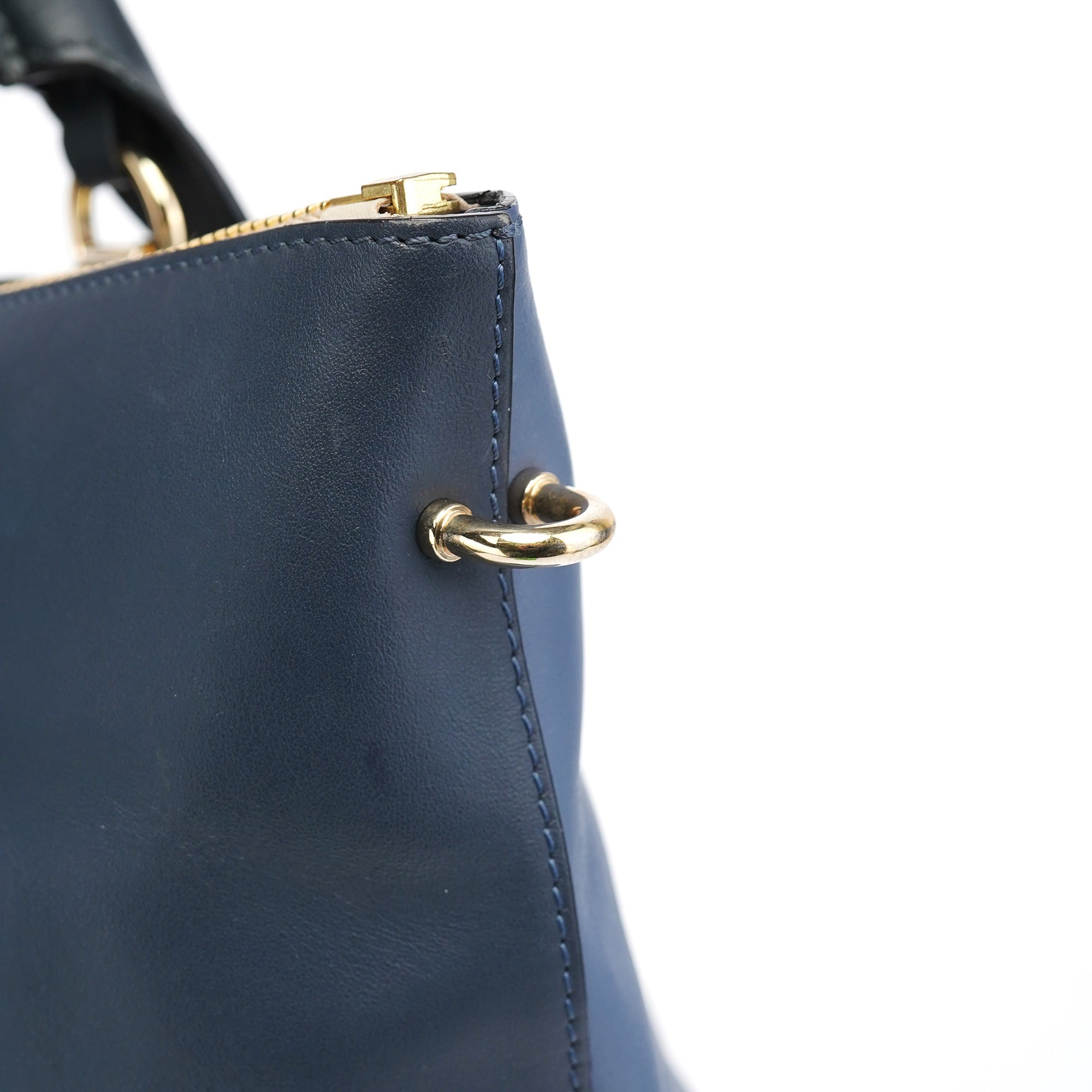 Chloé Pale Blue Leather Bailey Tote Bag