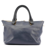 Chloé Pale Blue Leather Bailey Tote Bag