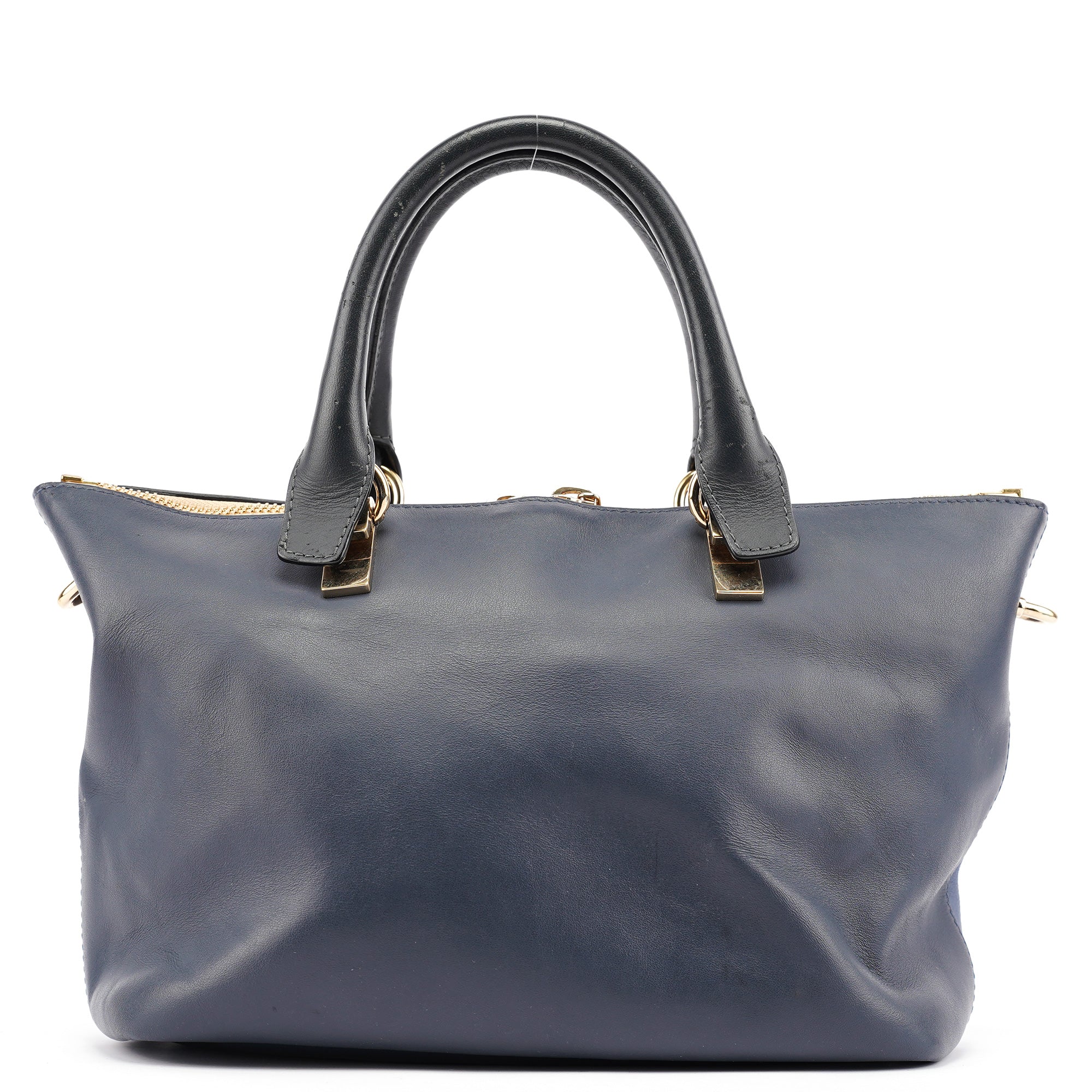 Chloé Pale Blue Leather Bailey Tote Bag