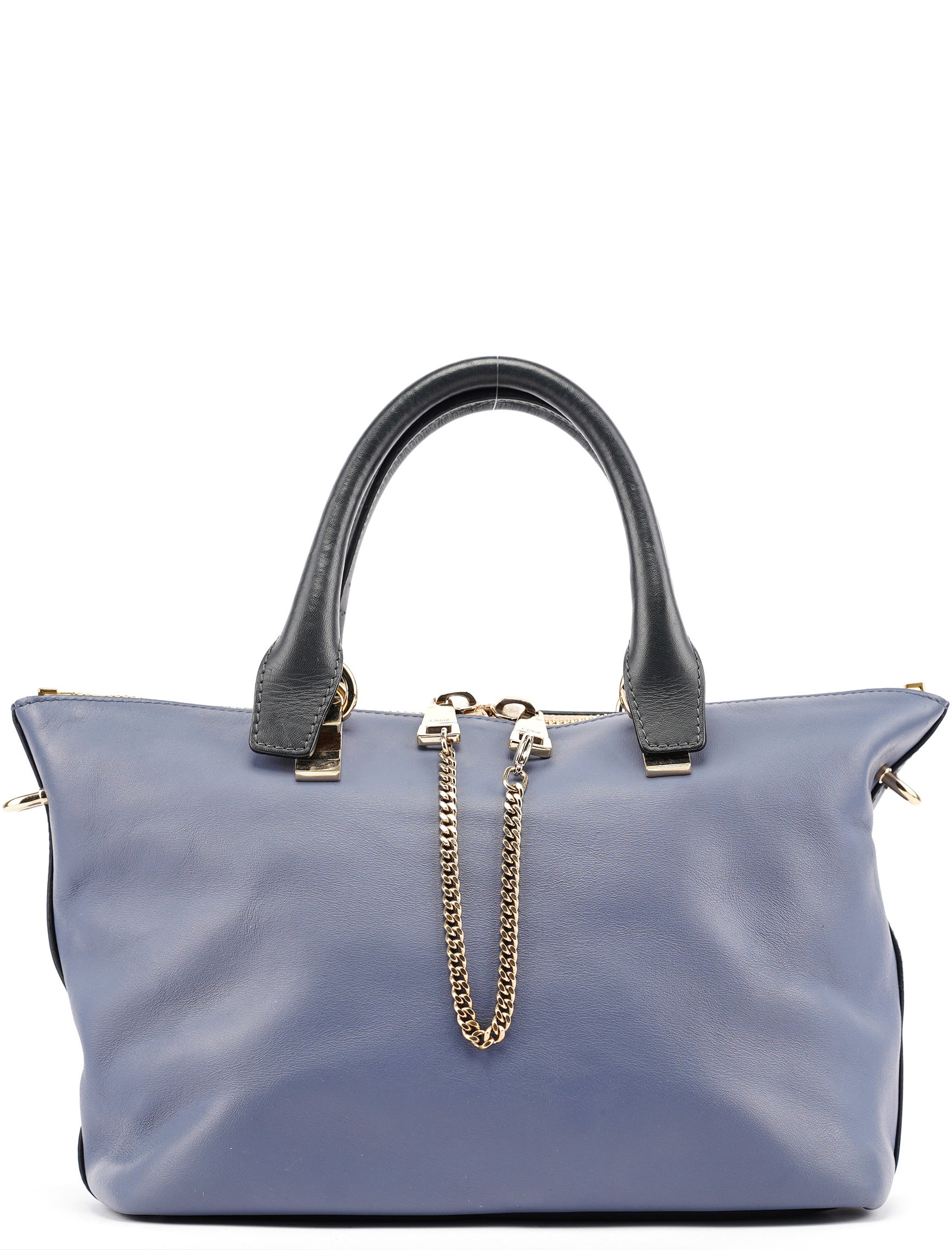 Chloé Pale Blue Leather Bailey Tote Bag