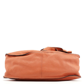 Chloe Pale Orange Leather Marcie Shoulder Bag