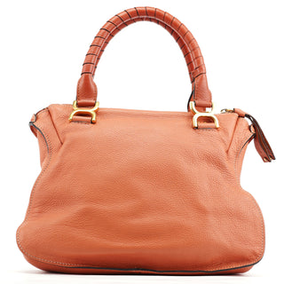 Chloe Pale Orange Leather Marcie Shoulder Bag