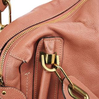 Chloe Pale Pink Leather Paraty 2-Way Bag