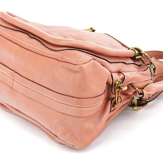 Chloe Pale Pink Leather Paraty 2-Way Bag