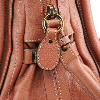 Chloe Pale Pink Leather Paraty 2-Way Bag
