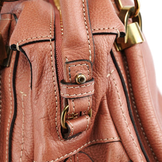 Chloe Pale Pink Leather Paraty 2-Way Bag