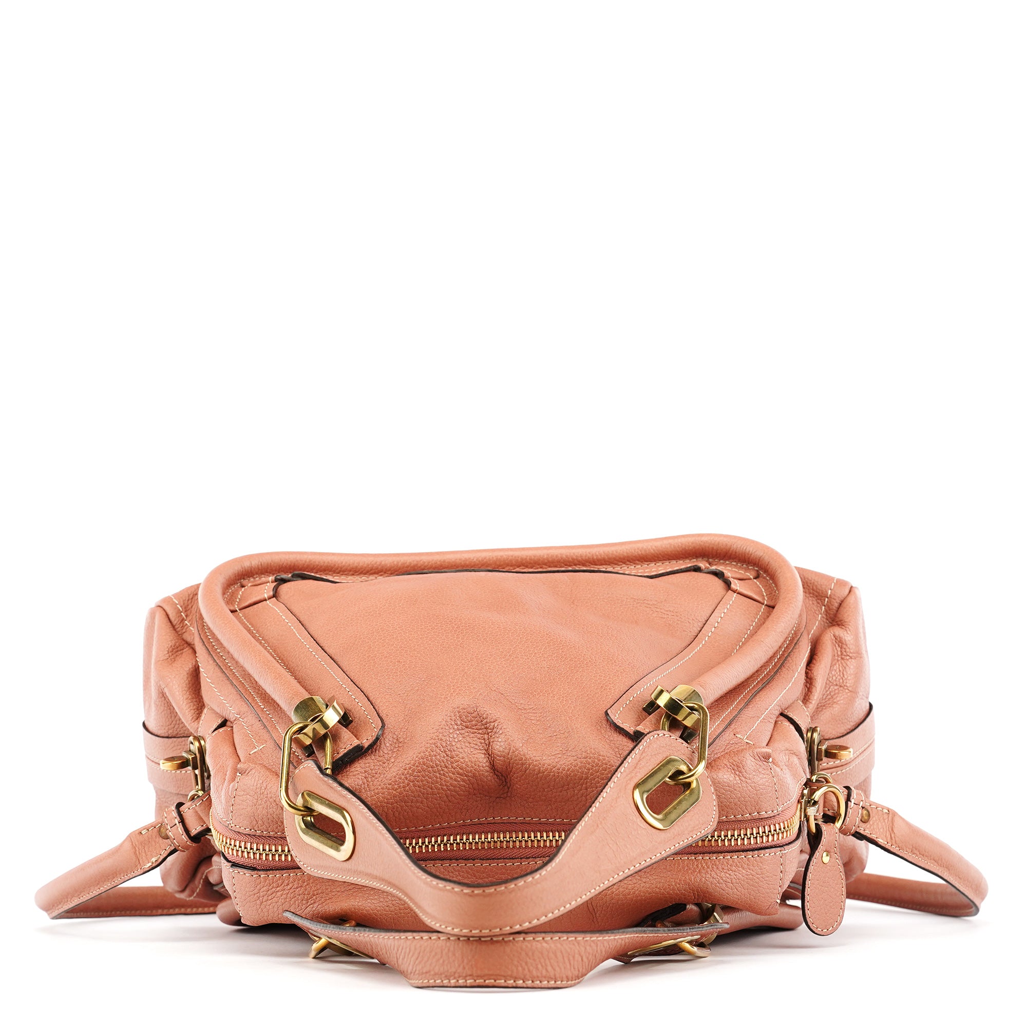 Chloe Pale Pink Leather Paraty 2-Way Bag