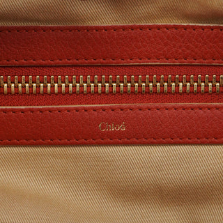 Chloe Pale Red Leather Ellen Tote Bag