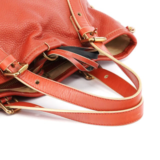 Chloe Pale Red Leather Ellen Tote Bag