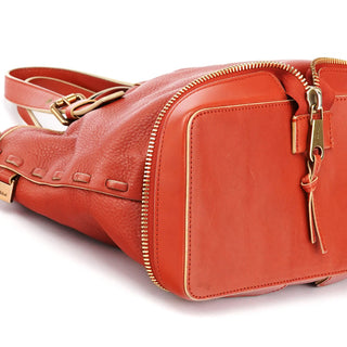 Chloe Pale Red Leather Ellen Tote Bag