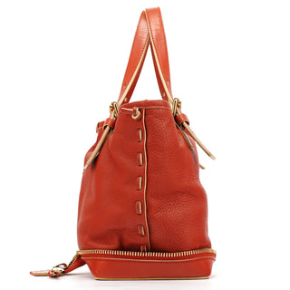 Chloe Pale Red Leather Ellen Tote Bag