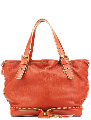 Chloe Pale Red Leather Ellen Tote Bag