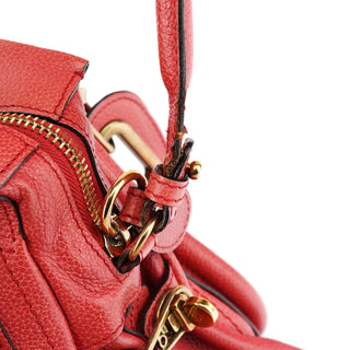 Chloe Pale Red Leather Paraty 2-Way Bag