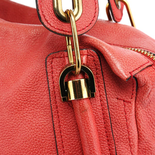 Chloe Pale Red Leather Paraty 2-Way Bag