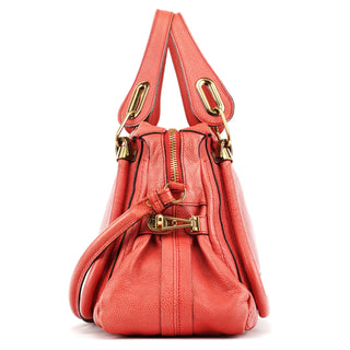 Chloe Pale Red Leather Paraty 2-Way Bag