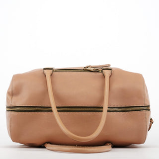 Chloe Pink Beige Leather Madeleine Boston Bag