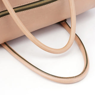 Chloe Pink Beige Leather Madeleine Boston Bag