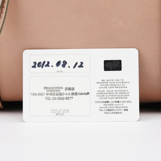Chloe Pink Beige Leather Madeleine Boston Bag