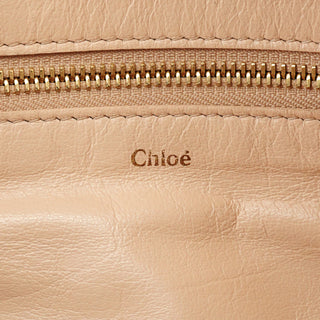 Chloe Pink Beige Leather Madeleine Boston Bag