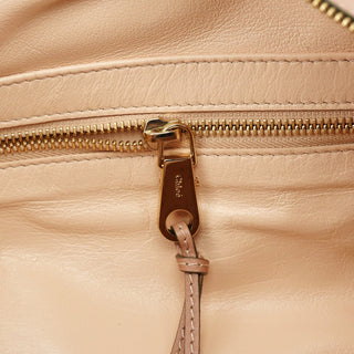 Chloe Pink Beige Leather Madeleine Boston Bag