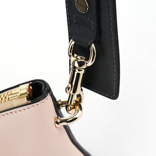 Chloe Pink Black Calfskin Baylee 2-Way Bag