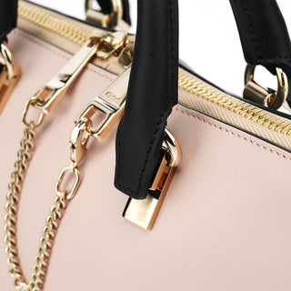 Chloe Pink Black Calfskin Baylee 2-Way Bag