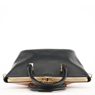 Chloe Pink Black Calfskin Baylee 2-Way Bag