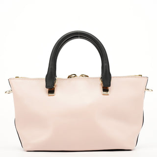 Chloe Pink Black Calfskin Baylee 2-Way Bag
