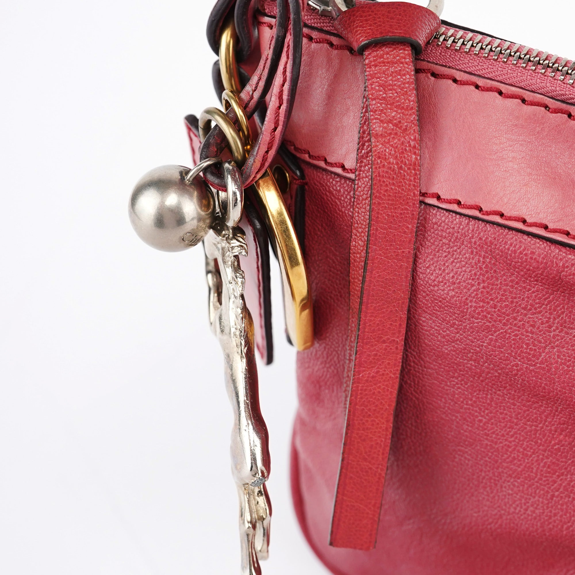 Chloé Pink Lambskin Kerala Shoulder Bag