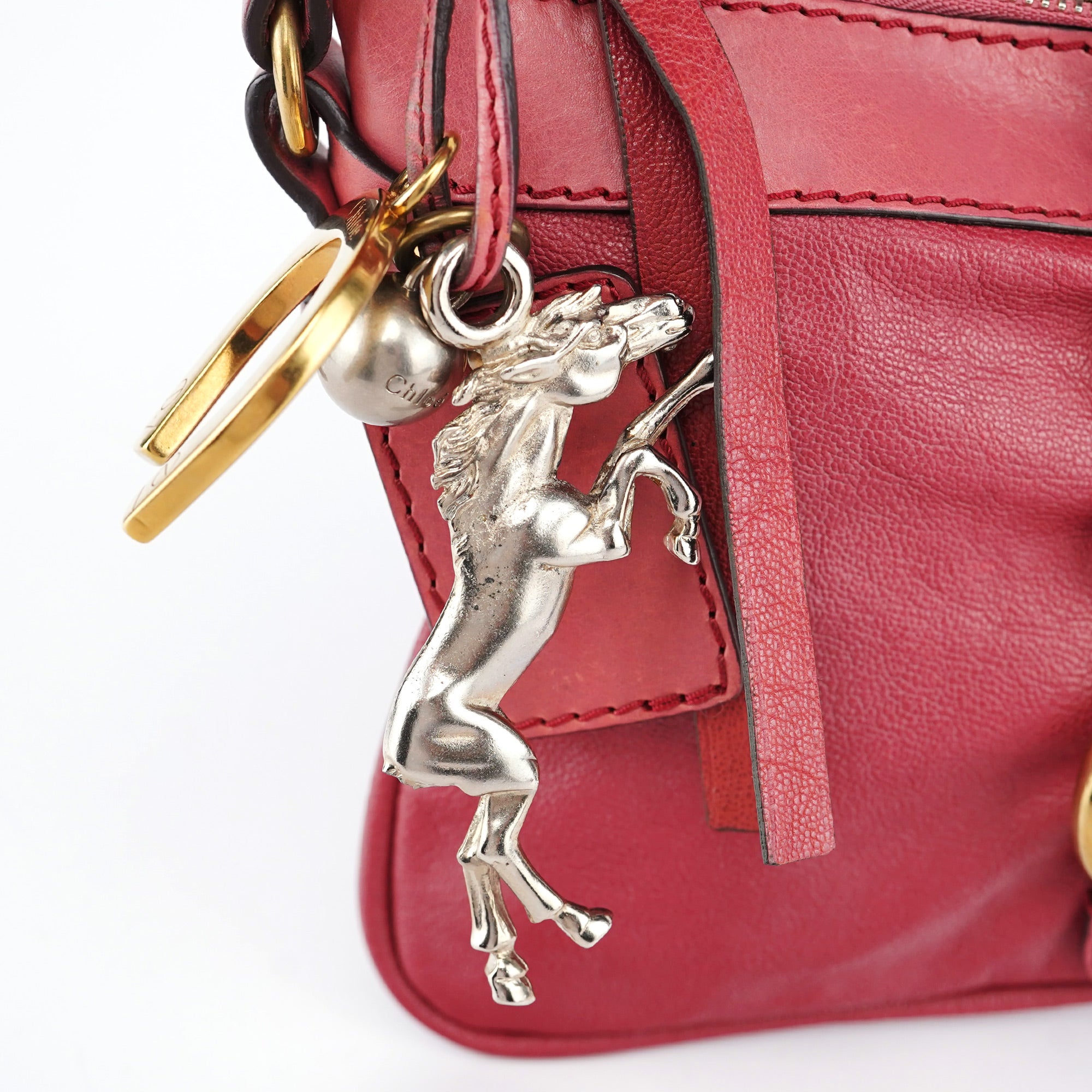 Chloé Pink Lambskin Kerala Shoulder Bag