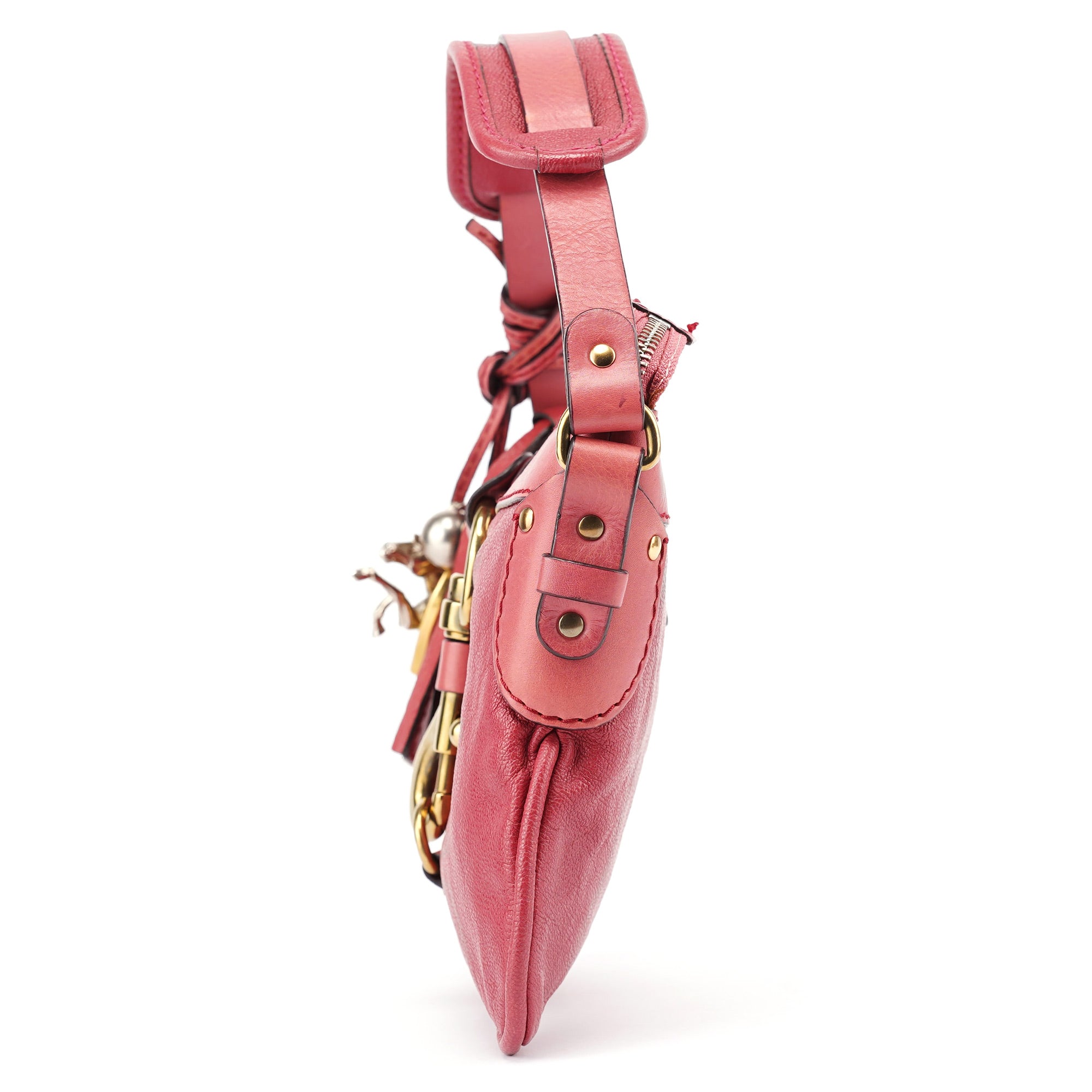 Chloé Pink Lambskin Kerala Shoulder Bag