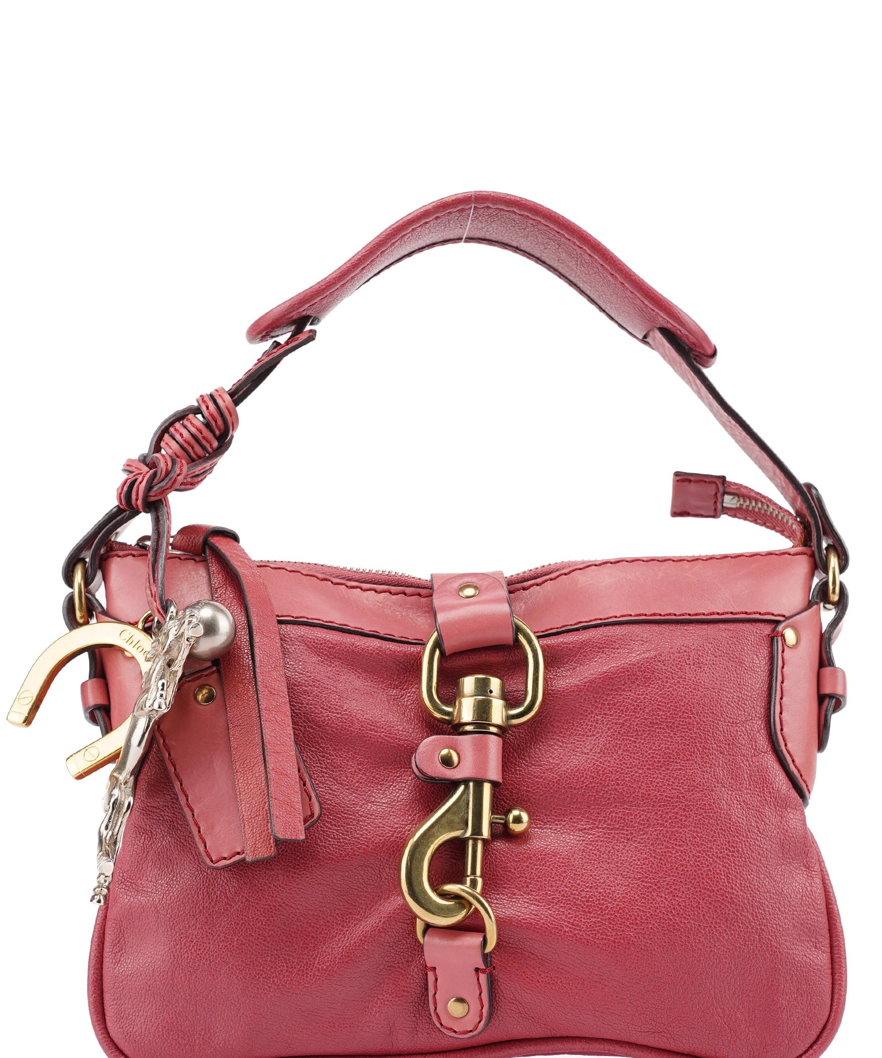 Chloé Pink Lambskin Kerala Shoulder Bag