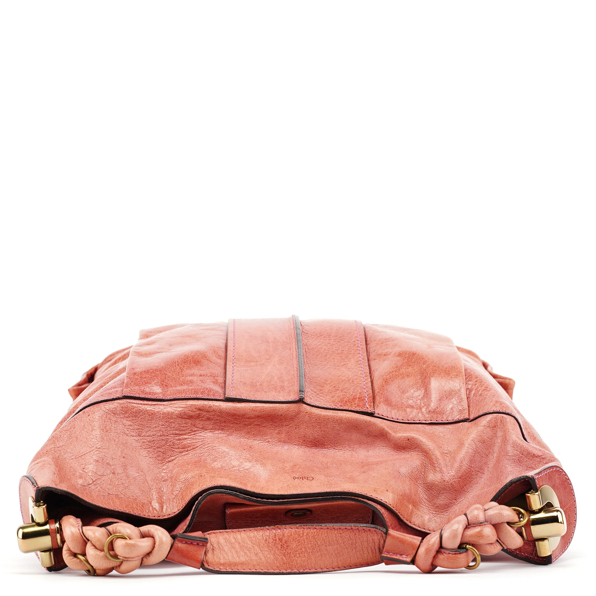 Chloé Pink Leather Héloise Hobo Shoulder Bag
