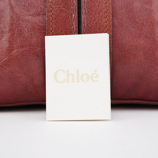 Chloe Pink Leather Heloise Tote Bag
