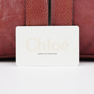 Chloe Pink Leather Heloise Tote Bag