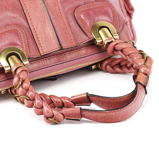 Chloe Pink Leather Heloise Tote Bag