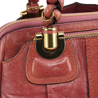 Chloe Pink Leather Heloise Tote Bag