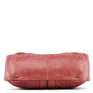Chloe Pink Leather Heloise Tote Bag