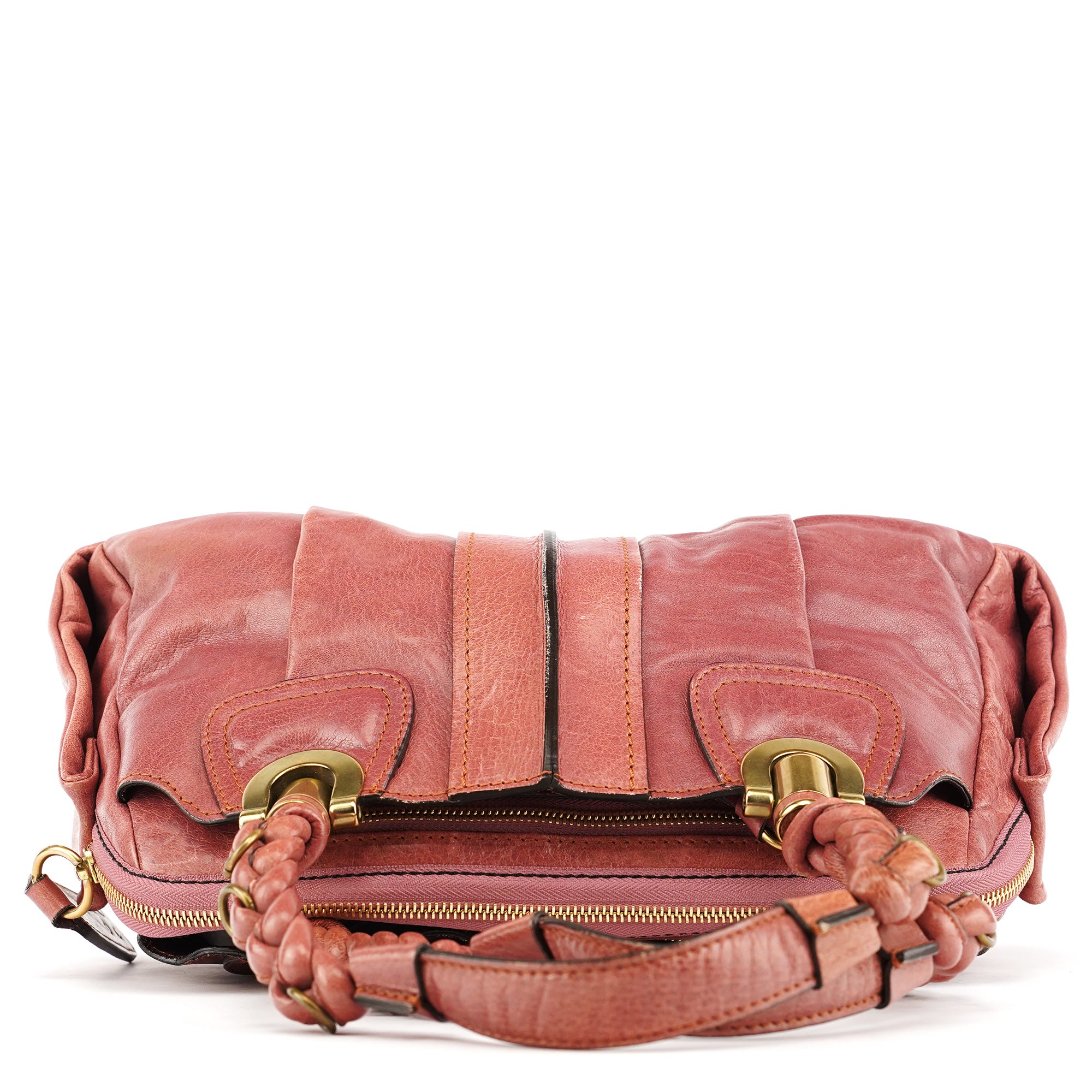 Chloe Pink Leather Heloise Tote Bag