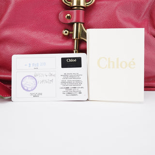 Chloe Pink Leather Kerala Shoulder Bag