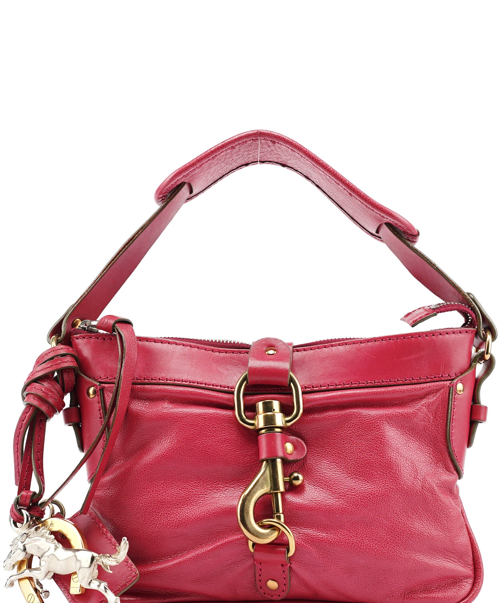 Chloe Pink Leather Kerala Shoulder Bag