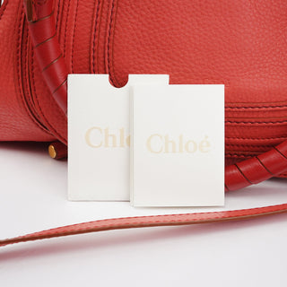 Chloe Pink Leather Marcie 2-Way Bag
