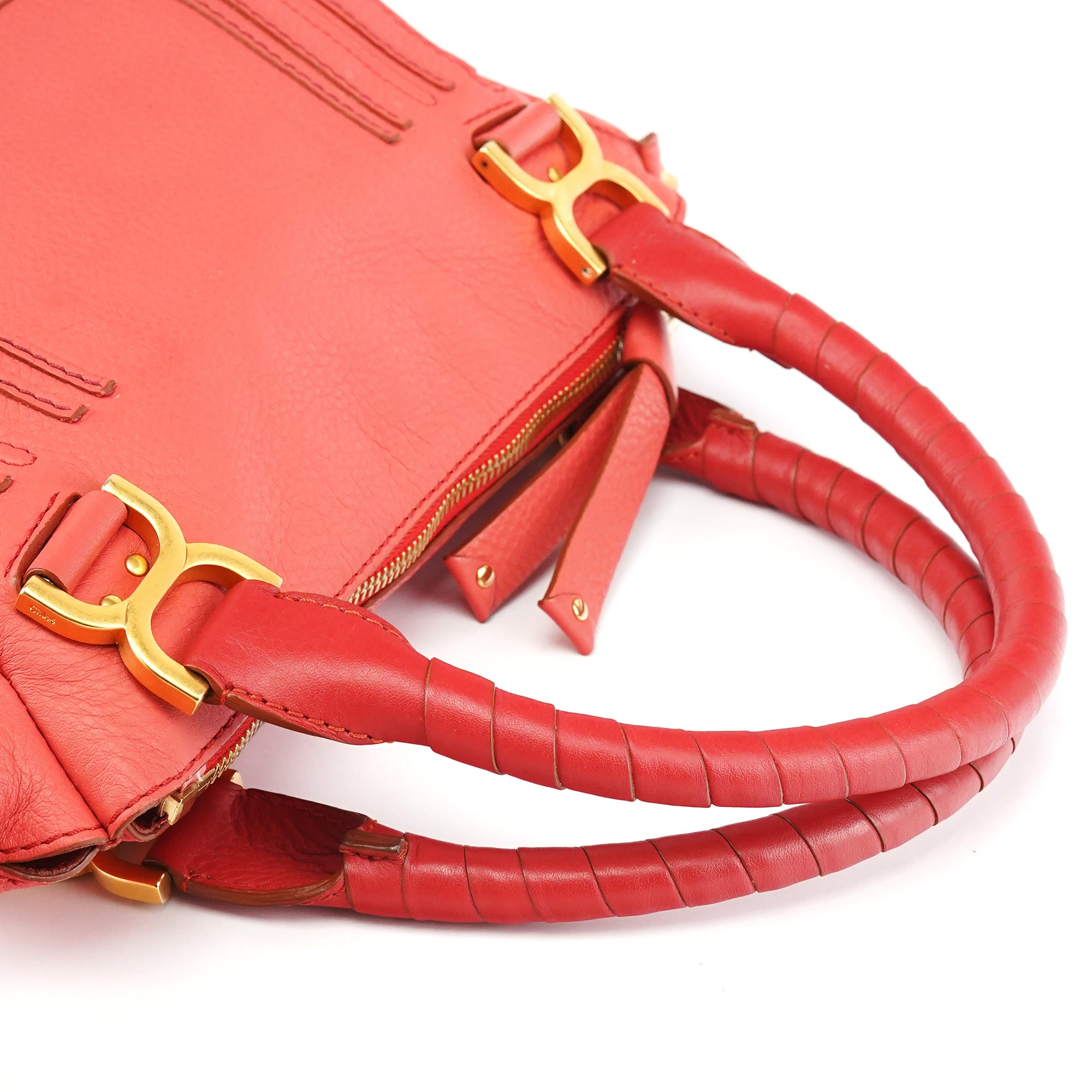 Chloe Pink Leather Marcie 2-Way Bag