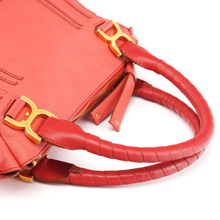 Chloe Pink Leather Marcie 2-Way Bag