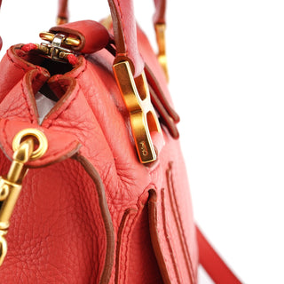 Chloe Pink Leather Marcie 2-Way Bag