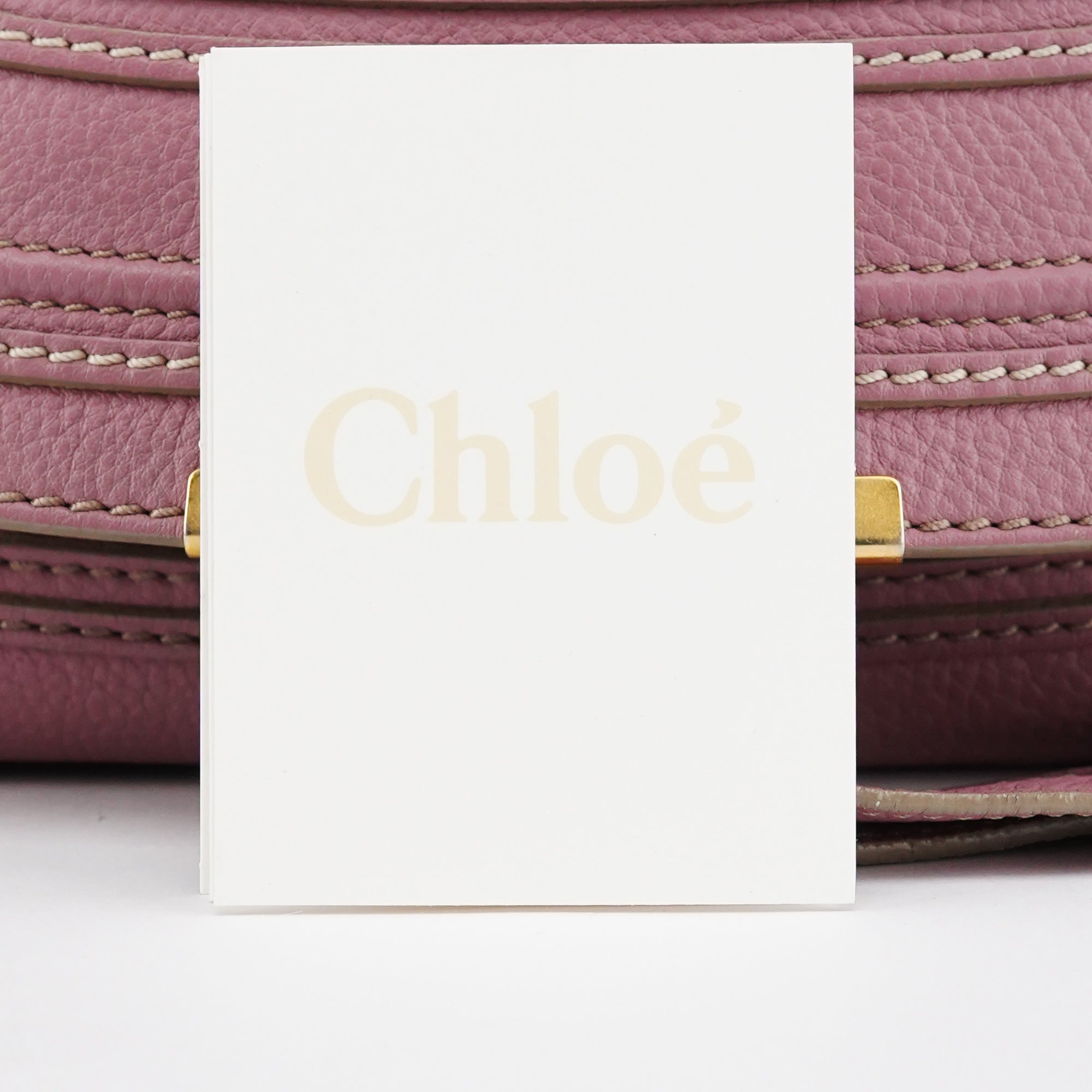 Chloé Marcie 2-Way Bag aus Leder in Rosa