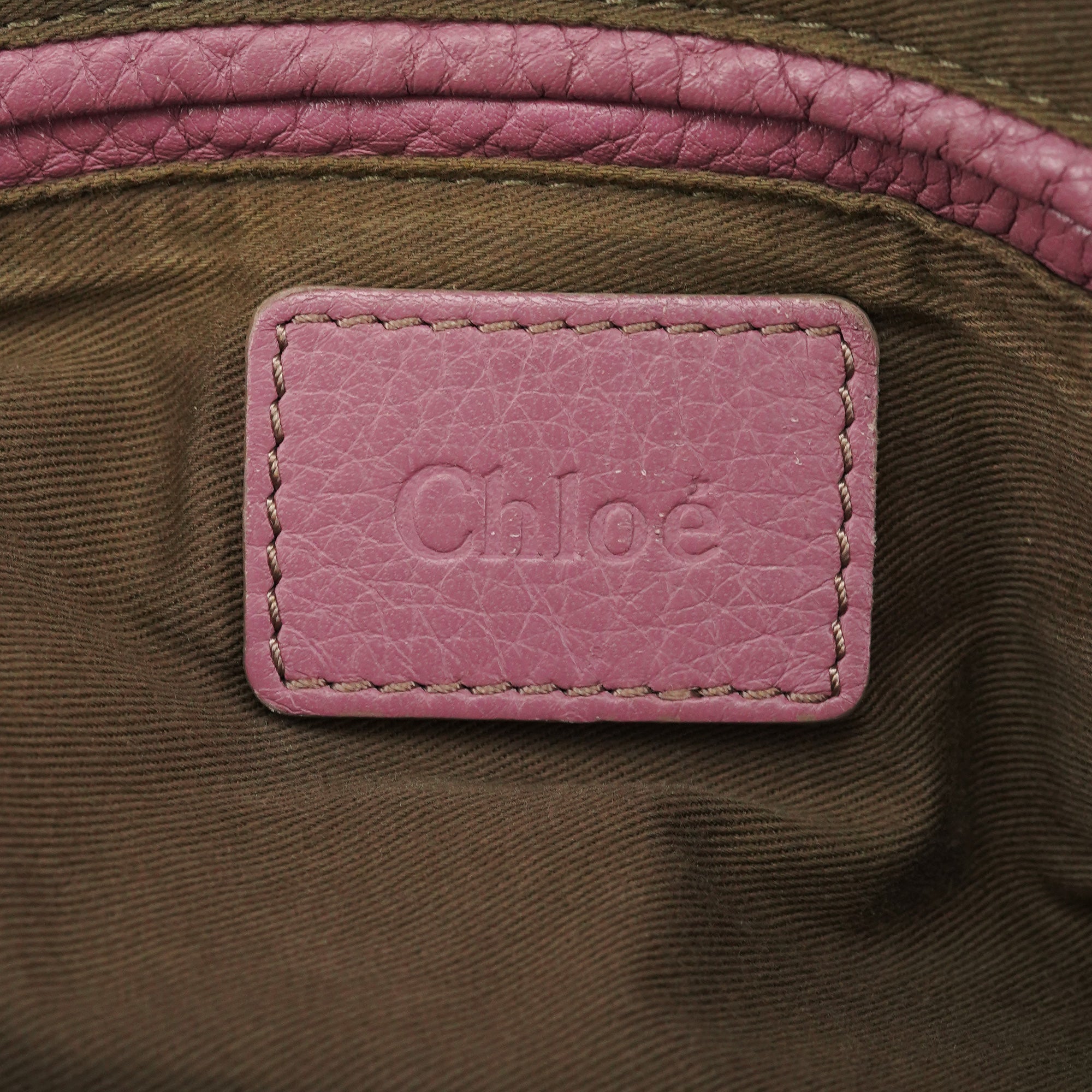Chloé Marcie 2-Way Bag aus Leder in Rosa