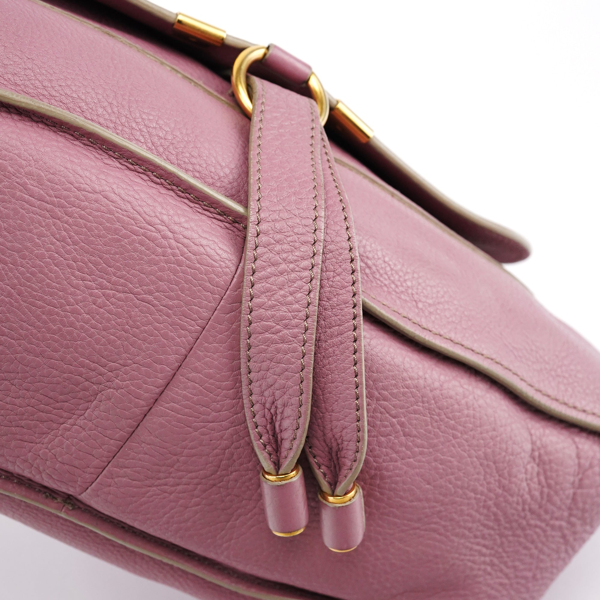 Chloé Marcie 2-Way Bag aus Leder in Rosa