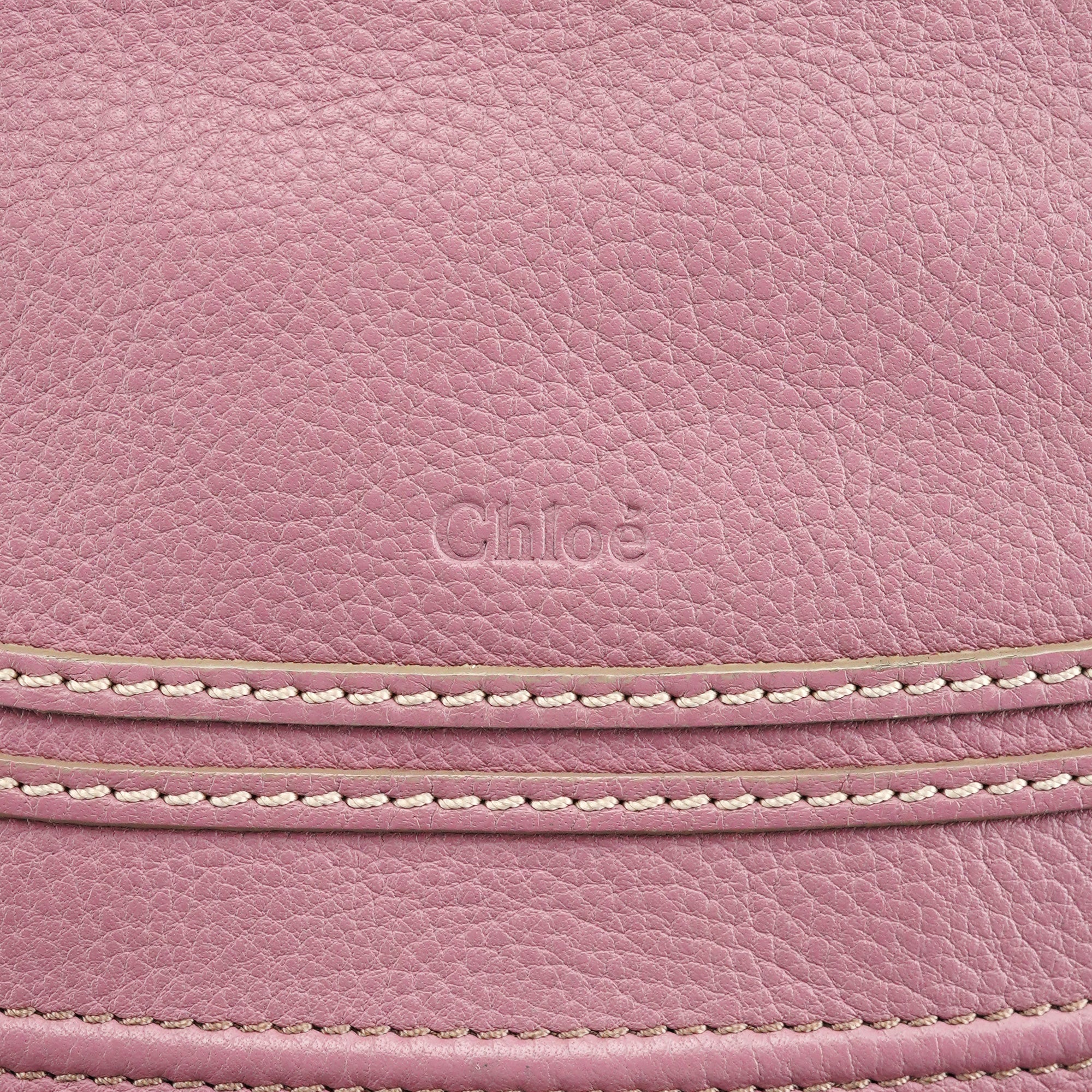 Chloé Marcie 2-Way Bag aus Leder in Rosa